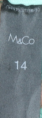 Womens UK Size 14 M&Co Green Cardigan Jumper