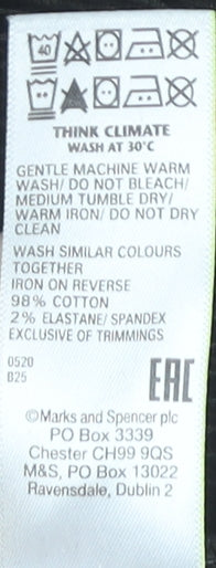 Marks and Spencer Men's Brown Corduroy Chino Trousers Size 36R