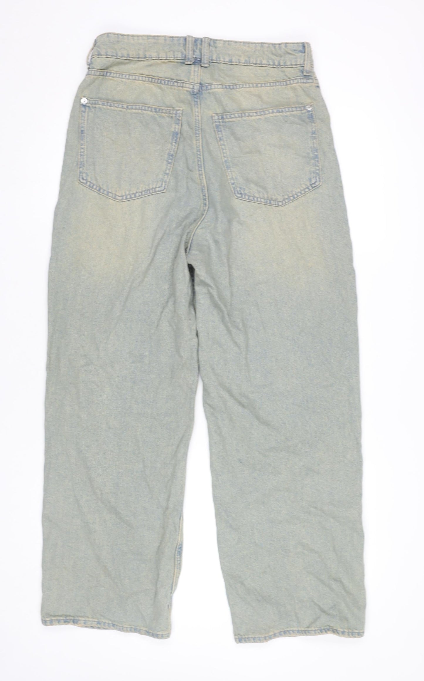 H&M Women’s Blue Straight Leg Jeans Size 8 Cotton Denim