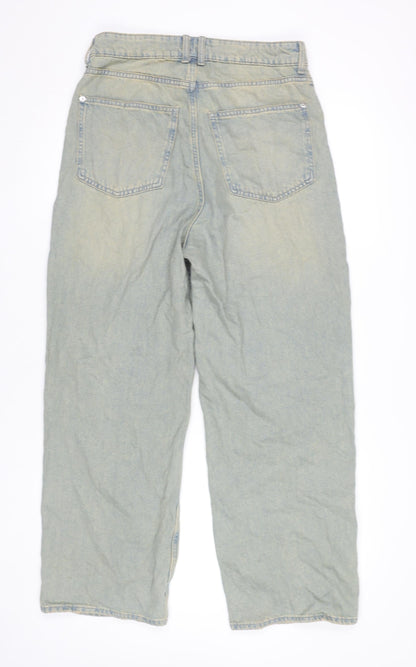 H&M Women’s Blue Straight Leg Jeans Size 8 Cotton Denim