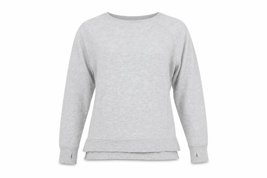 Sweaty Betty Women’s Grey XS Pullover Sweatshirt Cotton Modal Blend
