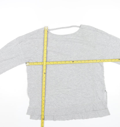 Sweaty Betty Women’s Grey XS Pullover Sweatshirt Cotton Modal Blend