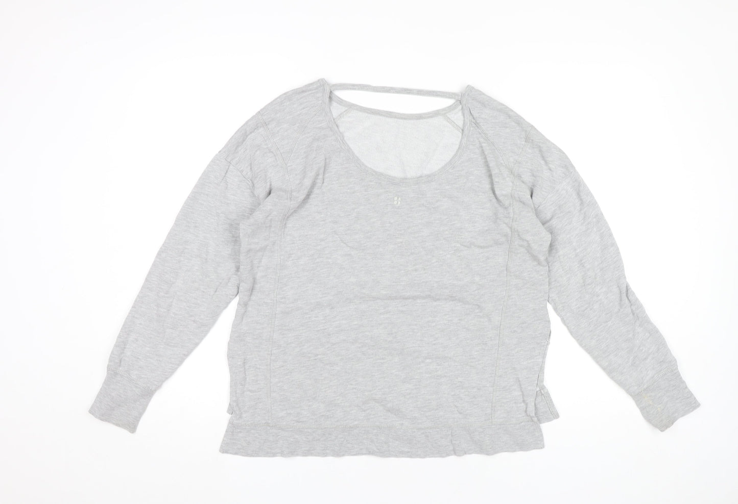 Sweaty Betty Women’s Grey XS Pullover Sweatshirt Cotton Modal Blend