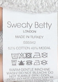 Sweaty Betty Women’s Grey XS Pullover Sweatshirt Cotton Modal Blend