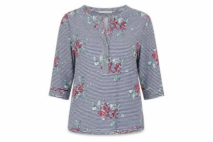 Womens UK Size 10 Betty & Co Multicoloured Tunic Blouse