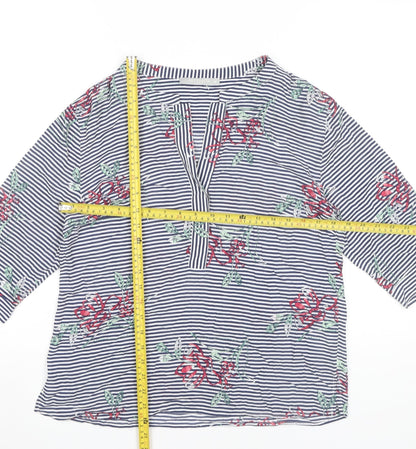 Womens UK Size 10 Betty & Co Multicoloured Tunic Blouse
