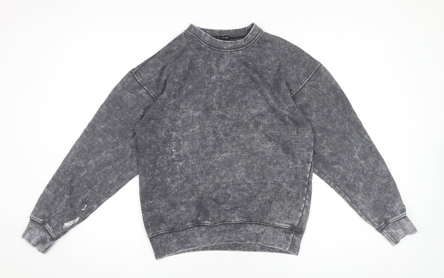 Womens UK Size XS Boohoo Grey Pullover Sweatshirt