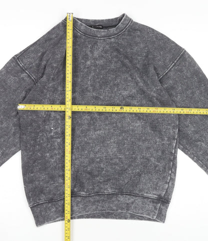 Womens UK Size XS Boohoo Grey Pullover Sweatshirt