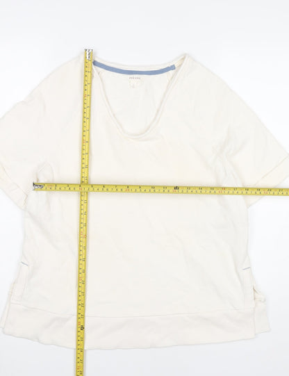 Womens UK Size S Marks and Spencer Ivory Basic T-Shirt