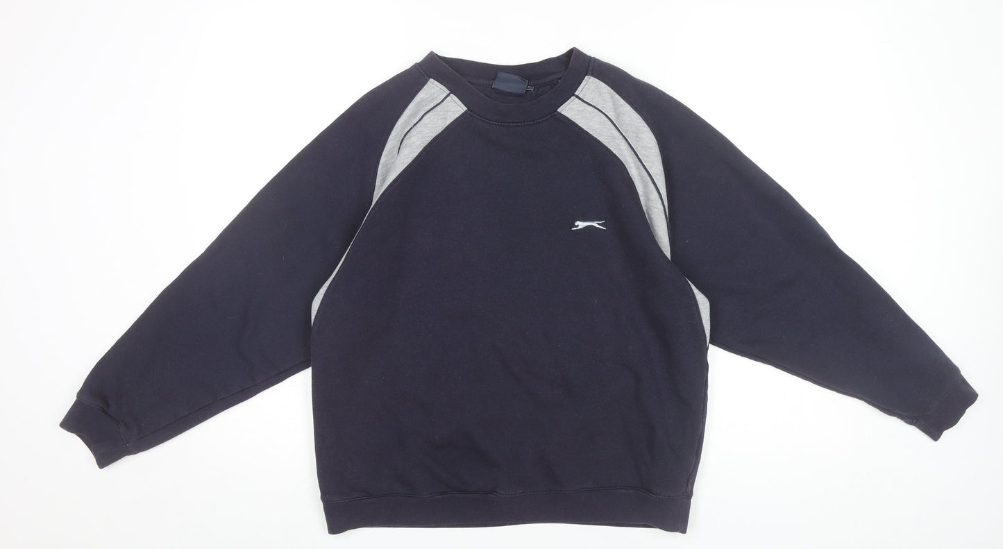 Mens UK Size M Slazenger Black Pullover Sweatshirt