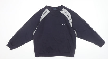 Mens UK Size M Slazenger Black Pullover Sweatshirt