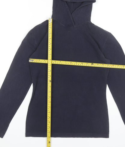 Joseph Women’s Blue Pullover Hoodie Size M Cotton Long Sleeve