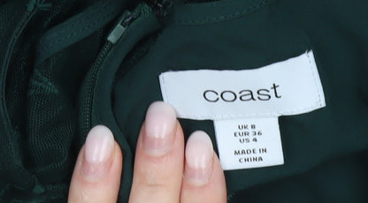 Coast Women’s Green Long Maxi Dress UK 8 Formal Wedding Party