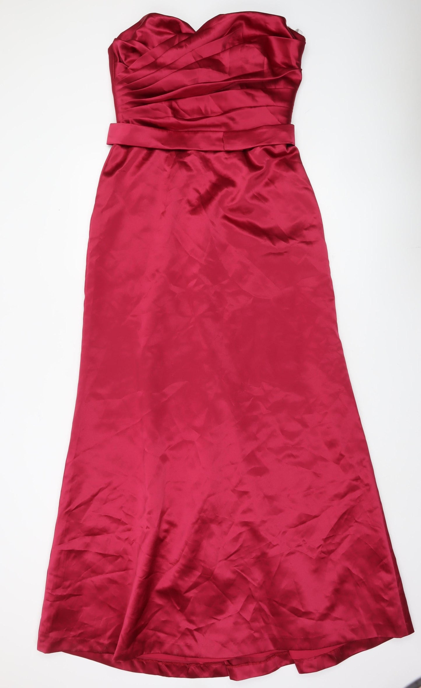 Dessy Collection Women’s Red Strapless Maxi Dress UK 12