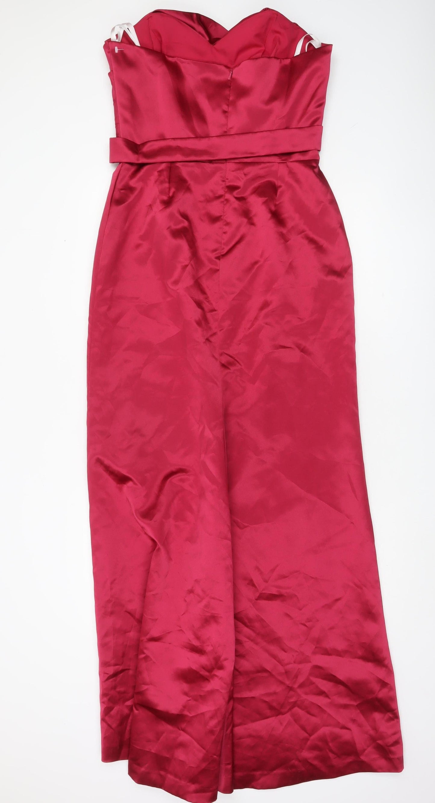 Dessy Collection Women’s Red Strapless Maxi Dress UK 12