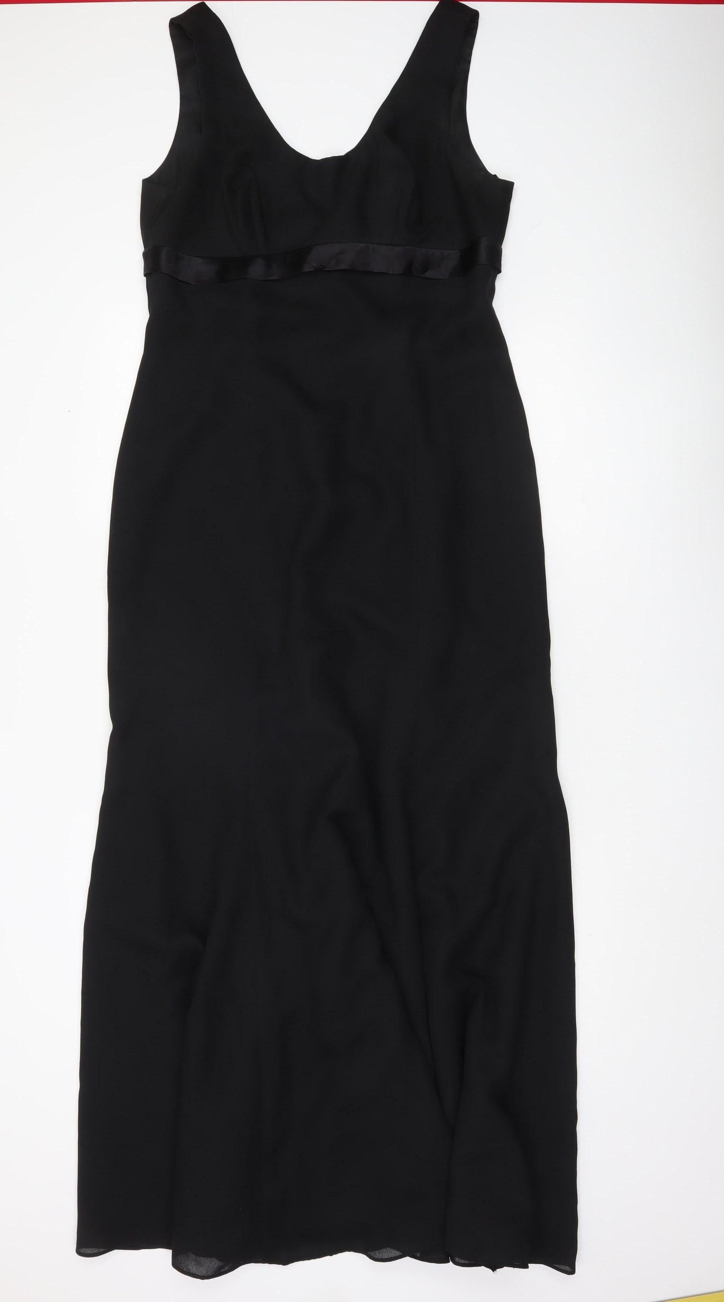 Kris Marcelli Womens Black Size 10 Long Sheath Formal Dress