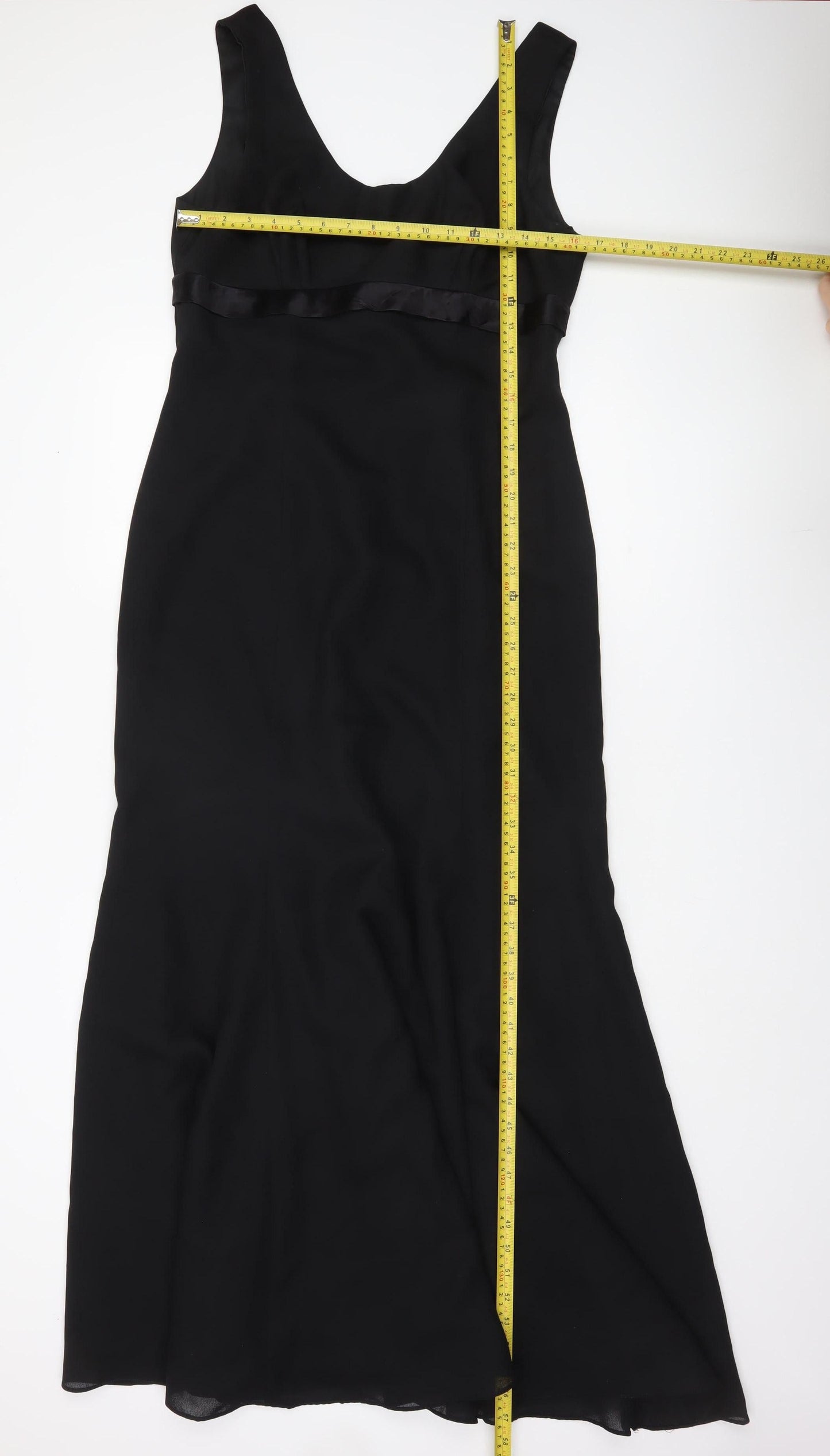 Kris Marcelli Womens Black Size 10 Long Sheath Formal Dress
