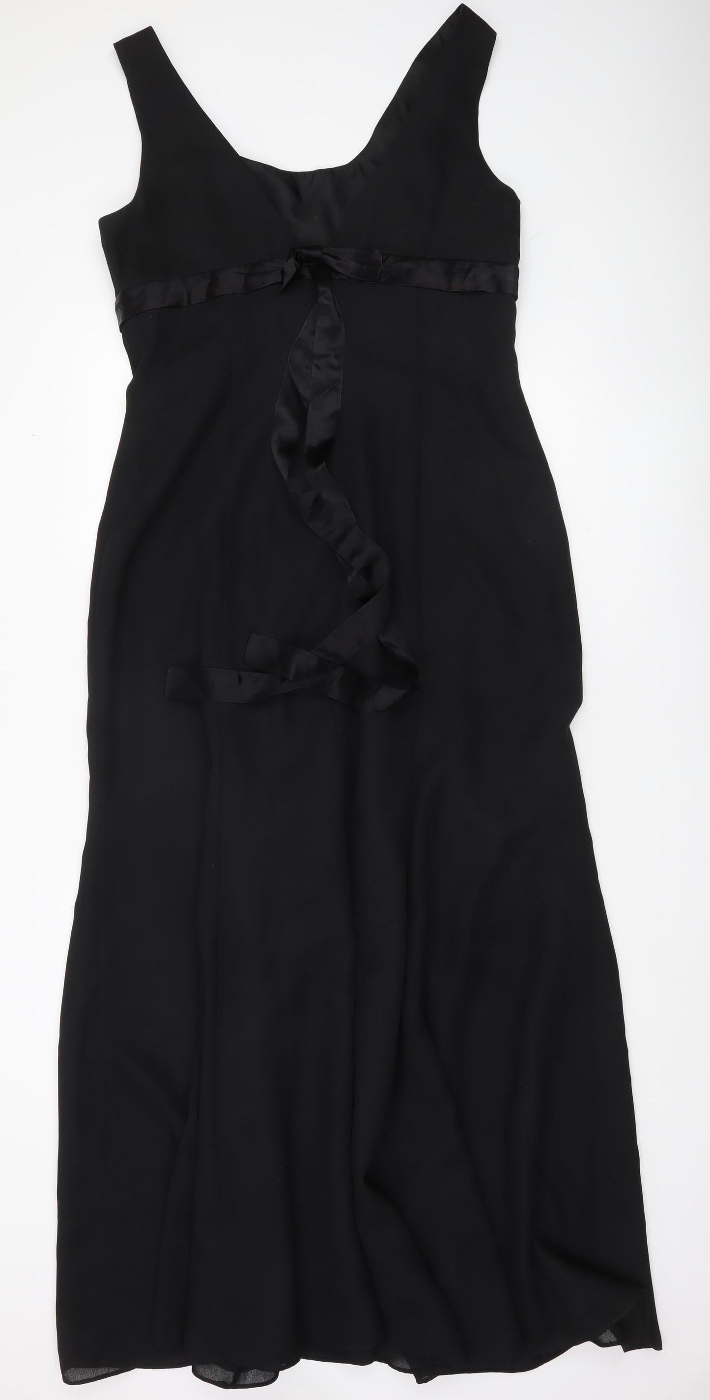Kris Marcelli Womens Black Size 10 Long Sheath Formal Dress