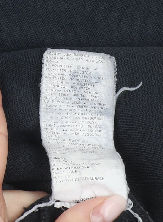 Puma Men’s Black Jogger Trousers M Elastic Waist Pockets