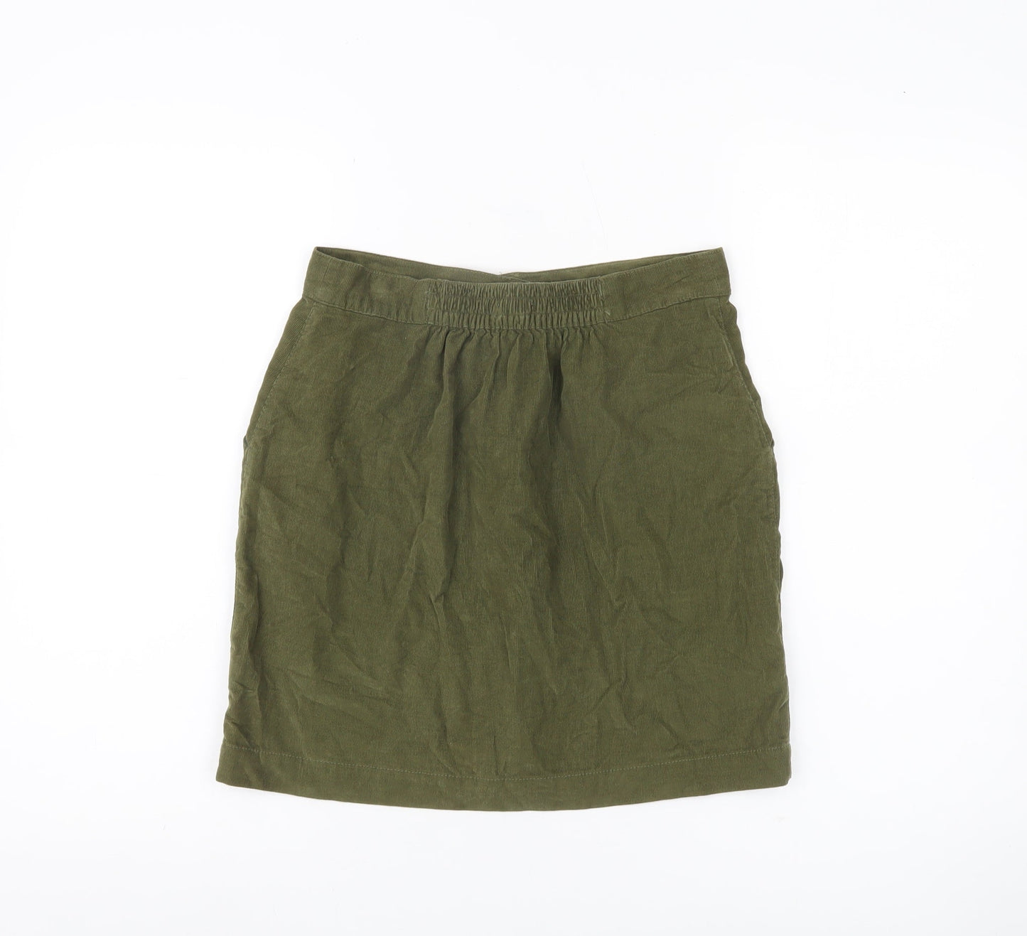 BDG Women’s Green Corduroy Button Skirt S Short Casual