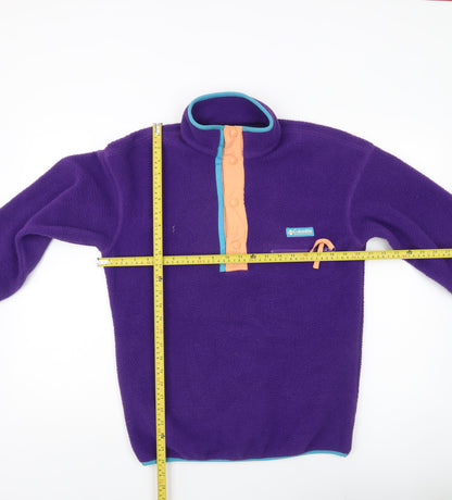 Columbia Womens Purple XS Fleece Henley Sweatshirt Outdoor Hiking