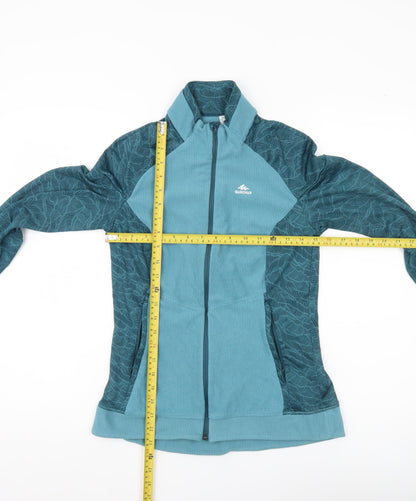 Womens UK Size S Quechua Blue Basic Jacket