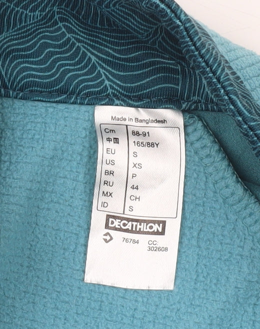 Womens UK Size S Quechua Blue Basic Jacket