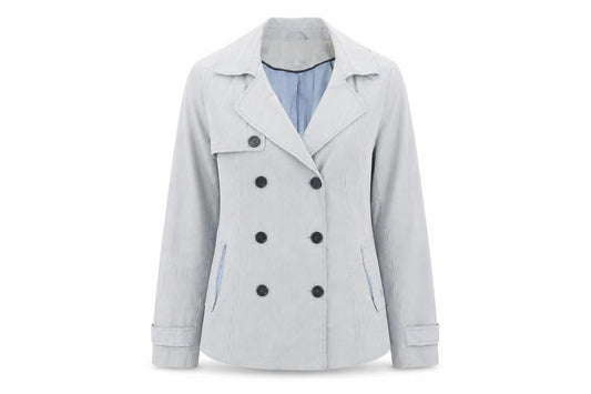 Womens UK Size 10 Peacocks Blue Pea Coat