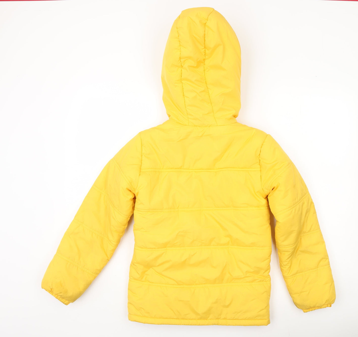 Juniors Boys Yellow 11-12Y Puffer Jacket Winter Hooded Coat