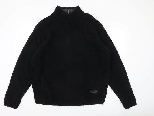 Mens UK Size XL NEXT Black Pullover Sweatshirt