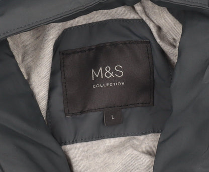 Mens UK Size L Marks and Spencer Blue Basic Jacket