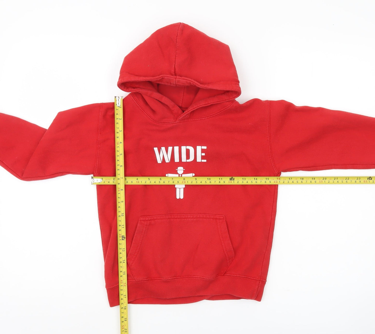Kukri Boys Red Pullover Hoodie 7-8 Years Rugby Sports Casual