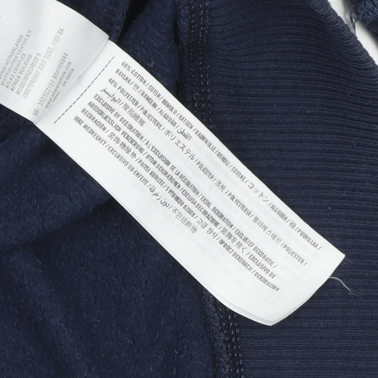 Hollister Women’s Blue Pullover Hoodie XS Logo Fleece Casual Sweatshirt