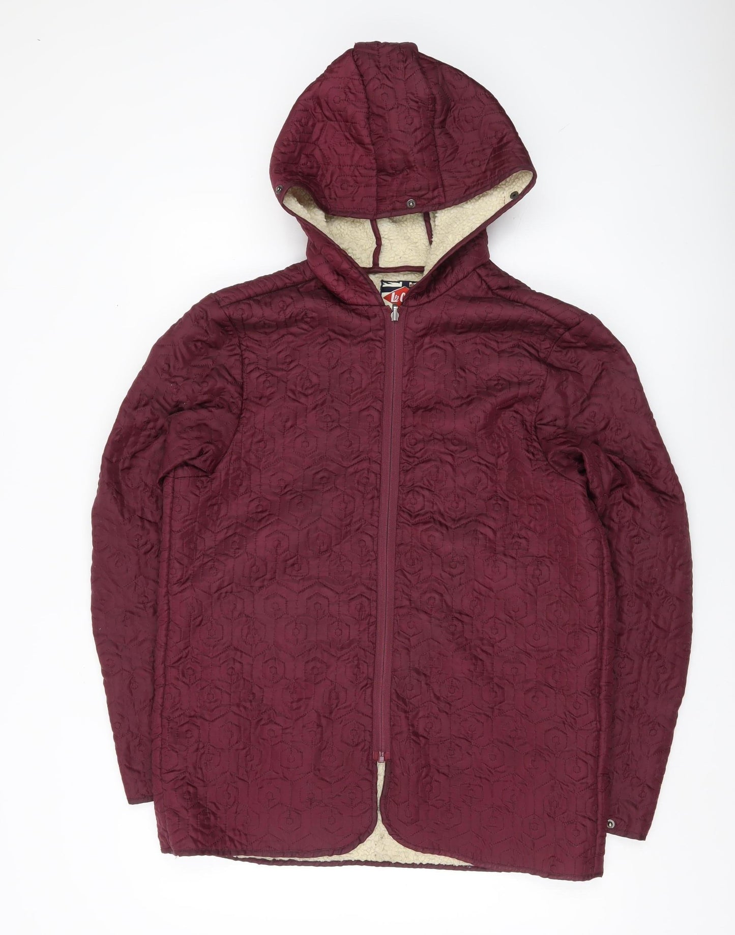 Womens UK Size L Lee Cooper Red Puffer Jacket