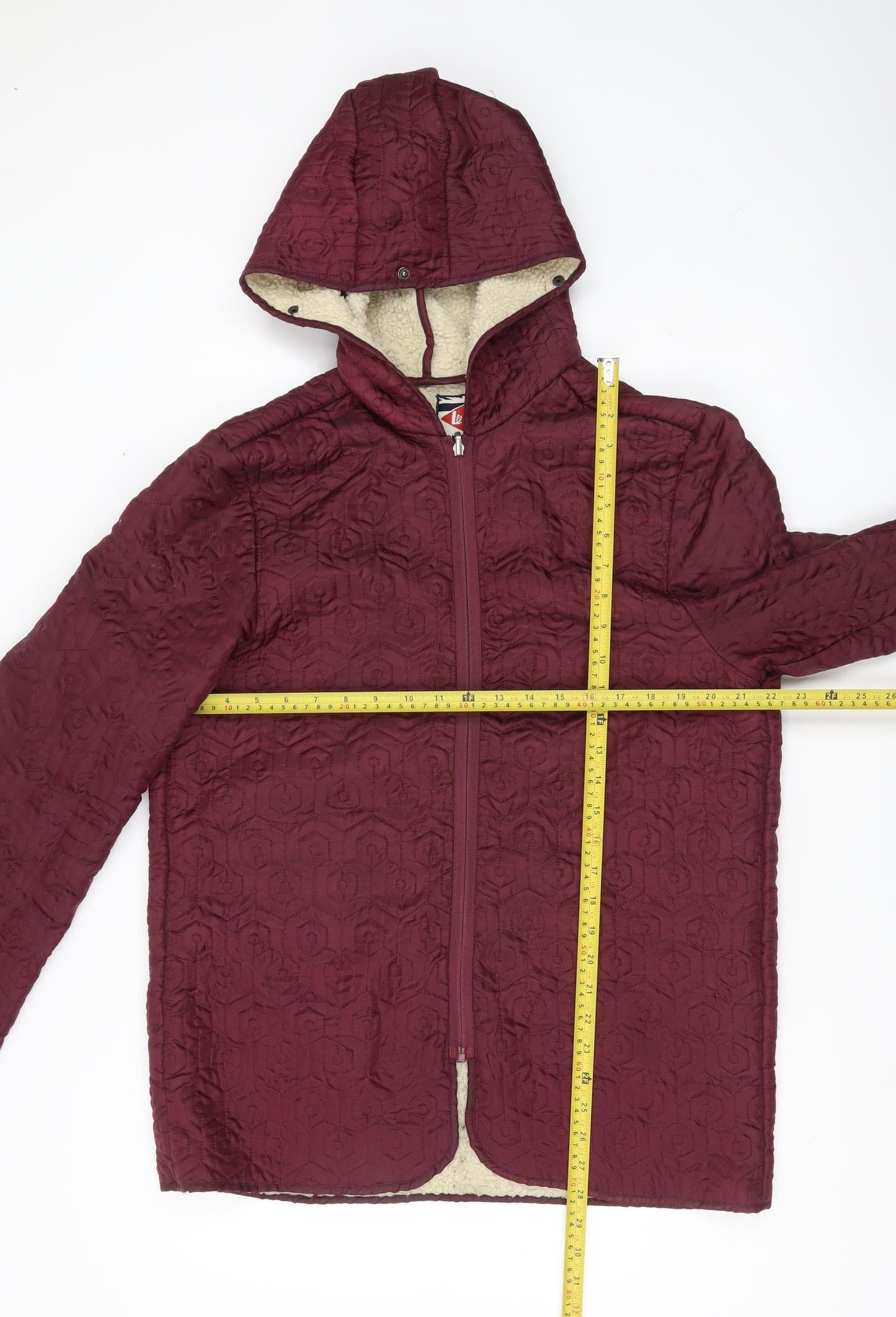 Womens UK Size L Lee Cooper Red Puffer Jacket