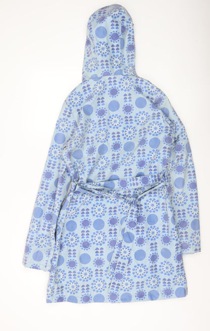 Womens UK Size S Fransa Blue Rain Coat