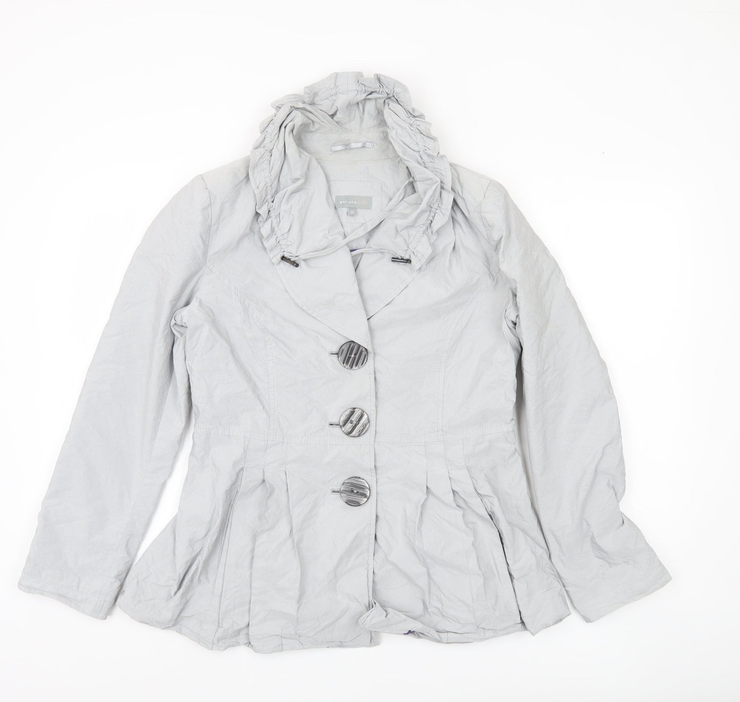Womens UK Size 12 Marks and Spencer Grey Basic Jacket