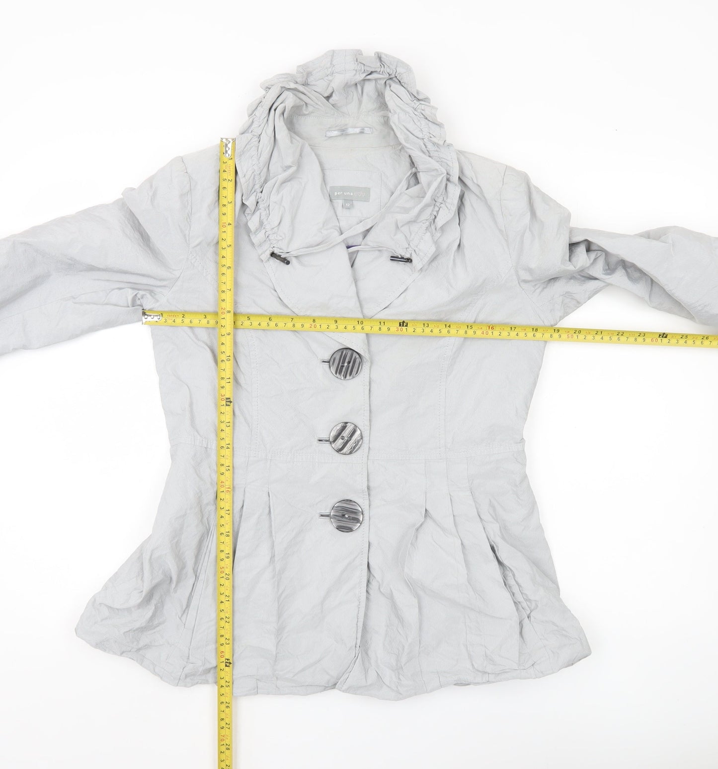 Womens UK Size 12 Marks and Spencer Grey Basic Jacket