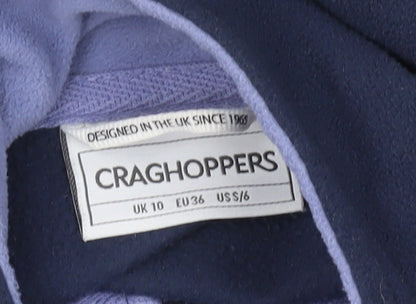 Craghoppers Women's Blue Fleece Sweatshirt UK10 Regular Fit Outdoor