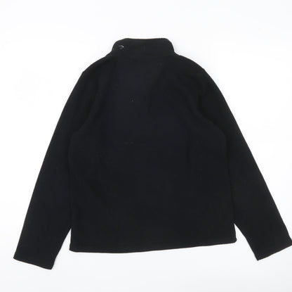 Peter Storm Boys Black Fleece 1/4 Zip Sweatshirt 11-12 Years Outdoor