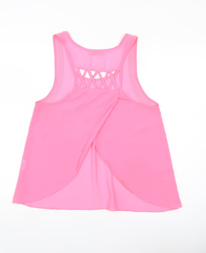 Eve Seduire Womens Pink Sleeveless Tank Top Size S Polyester Studded Detail