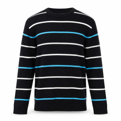 Romeo di Parma Men's Black Striped L Pullover Jumper