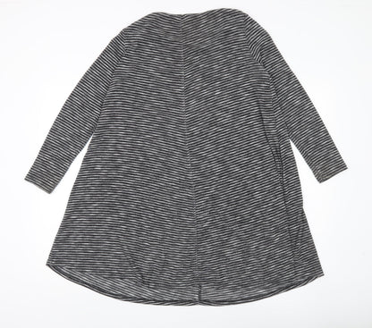 Womens UK Size 12 Mango Grey Basic Tunic