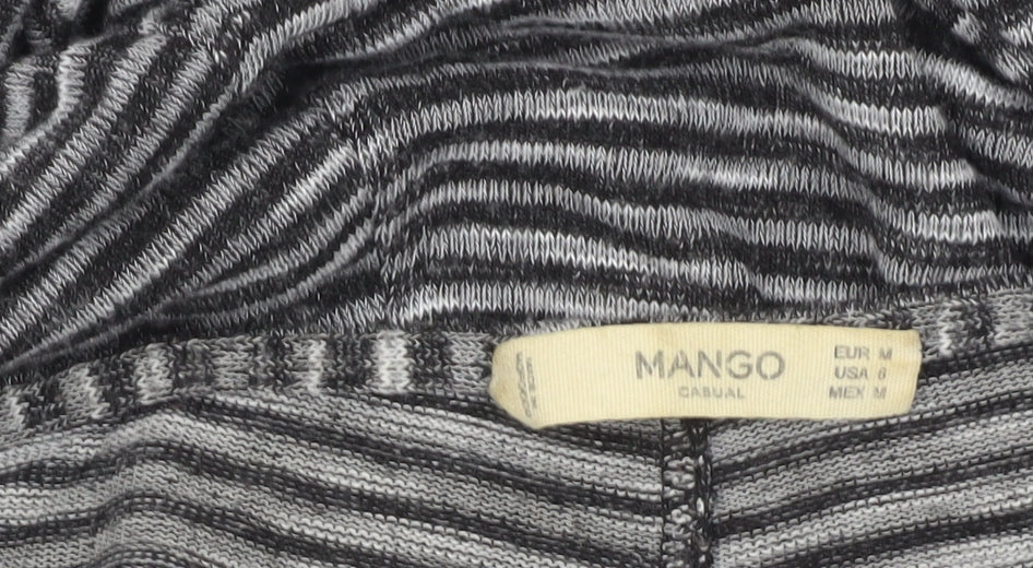 Womens UK Size 12 Mango Grey Basic Tunic