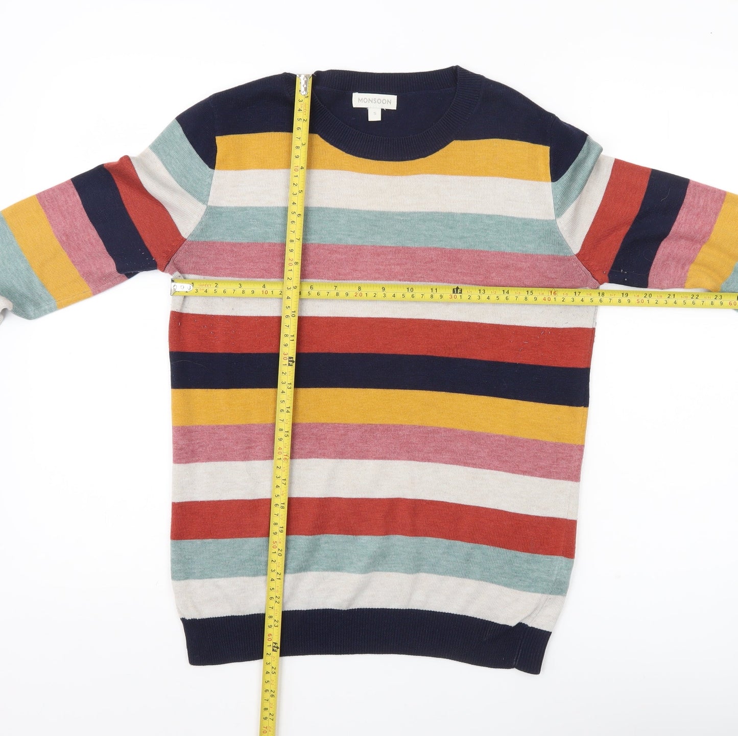 Womens UK Size S Monsoon Multicoloured Pullover Jumper