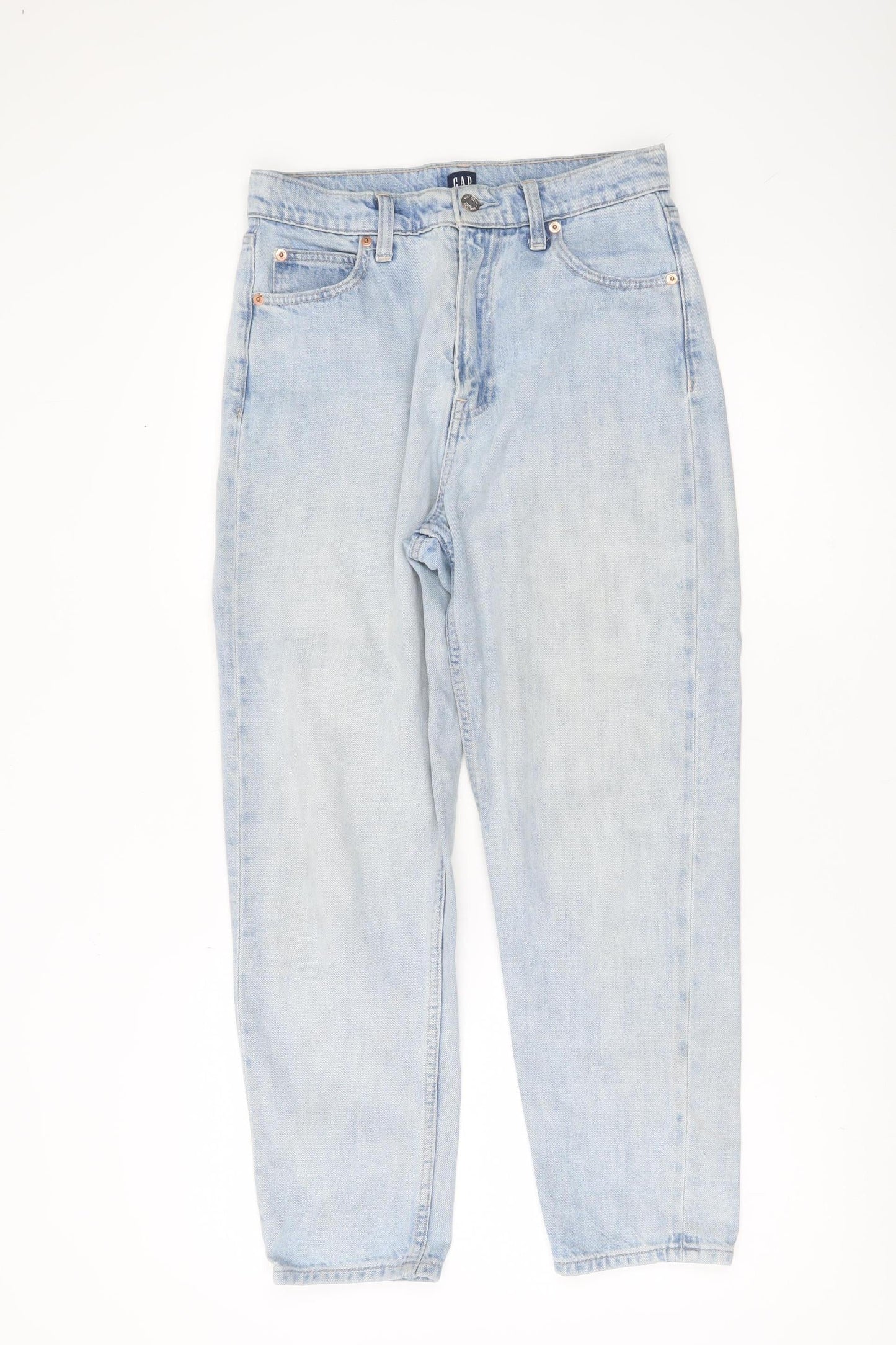 GAP Women’s Blue High Rise Mom Jeans Size 6 28W Relaxed Fit Denim