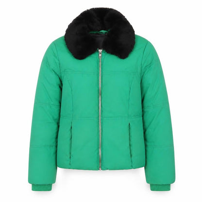 Womens UK Size 8 Topshop Green Puffer Jacket