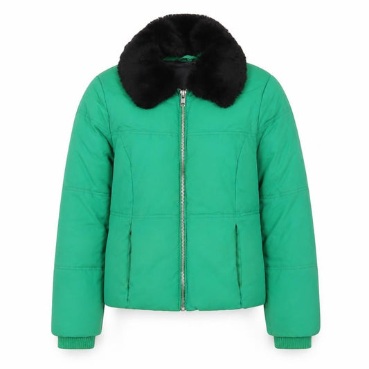 Womens UK Size 8 Topshop Green Puffer Jacket