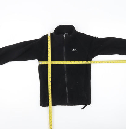 Trespass Boys Black Fleece Full Zip Basic Jacket 5-6 Years