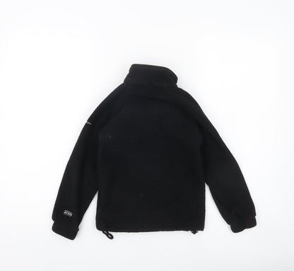Trespass Boys Black Fleece Full Zip Basic Jacket 5-6 Years